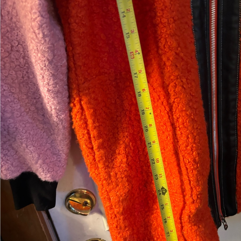 STAUD oversized Sherpa colorful women’s jacket XS. - Picture 9 of 9